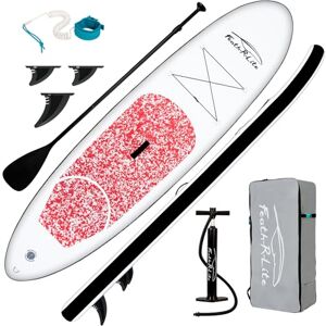 FunWater Nadmuchiwana deska surfingowa SUP, kompletny zestaw akcesoriów do paddleboardingu, regulowane wiosło, pompka, plecak podróżny, smycz, wodoszczelna torba, deska do wiosłowania dla dorosłych FunWater Nadmuchiwana deska surfingowa SUP, kompletny zestaw akcesoriów do paddleboardingu, regulowane wiosło, pompka, plecak podróżny, smycz, wodoszczelna torba, deska do wiosłowania dla dorosłych