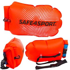 PERFECTSWIMMER SAFE4SPORT + bojka dmuchana do pływania boja asekuracyjna z kieszenią na rzeczy PERFECTSWIMMER SAFE4SPORT + bojka dmuchana do pływania boja asekuracyjna z kieszenią na rzeczy