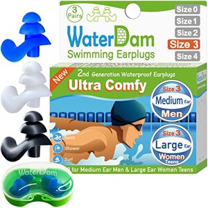 WaterDam Zatyczki do uszu do pływania – doskonała wodoodporność, wyjątkowy komfort noszenia, skuteczna ochrona przed zapaleniem ucha pływaków WaterDam Zatyczki do uszu do pływania – doskonała wodoodporność, wyjątkowy komfort noszenia, skuteczna ochrona przed zapaleniem ucha pływaków