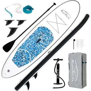 FunWater Nadmuchiwana deska surfingowa SUP, kompletny zestaw akcesoriów do paddleboardingu, regulowane wiosło, pompka, plecak podróżny, smycz, wodoszczelna torba, deska do wiosłowania dla dorosłych FunWater Nadmuchiwana deska surfingowa SUP, kompletny zestaw akcesoriów do paddleboardingu, regulowane wiosło, pompka, plecak podróżny, smycz, wodoszczelna torba, deska do wiosłowania dla dorosłych