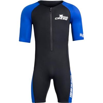 XDG014525 CRESSI Tiburon Man Shorty Wetsuit 3mm Męska Krótka Pianka Neoprenowa do Snorkelingu, Pływania i Sportów Wodnych, Ultra Rozciągliwy Neopren, Czarny/Niebieski XDG014525 CRESSI Tiburon Man Shorty Wetsuit 3mm Męska Krótka Pianka Neoprenowa do Snorkelingu, Pływania i Sportów Wodnych, Ultra Rozciągliwy Neopren, Czarny/Niebieski