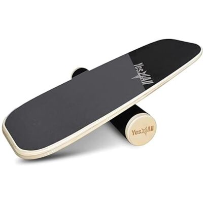 8GHV Yes4All Premium Surf Balance Board Trainer z regulowanymi stoperami – 3 różne opcje odległości 28, 40 i 56 cm – deska do surfingu, trener surfingowy 8GHV Yes4All Premium Surf Balance Board Trainer z regulowanymi stoperami – 3 różne opcje odległości 28, 40 i 56 cm – deska do surfingu, trener surfingowy