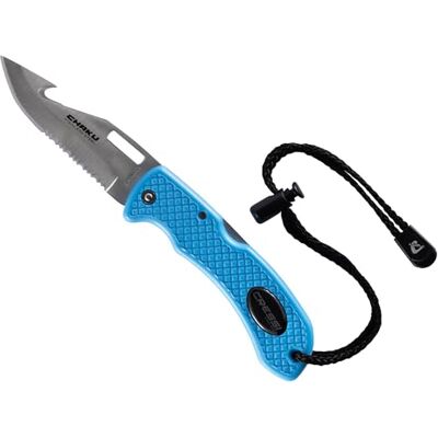 RC570020 CRESSI Nóż do nurkowania Chaku z podwójnym gładkim i ząbkowanym ostrzem, idealny do nurkowania i bezdechu, jeden rozmiar, dla dorosłych unisex RC570020 CRESSI Nóż do nurkowania Chaku z podwójnym gładkim i ząbkowanym ostrzem, idealny do nurkowania i bezdechu, jeden rozmiar, dla dorosłych unisex