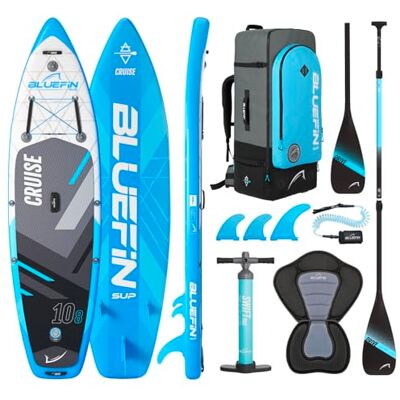 Bluefin SUP Cruise 10'8 V4.5 Bluefin Cruise SUP Board zestaw nadmuchiwana deska do paddleboardingu 15 cm grubości wiosło z włókna szklanego siedzisko kajakowe kompletne akcesoria 2020 Bluefin SUP Cruise 10'8 V4.5 Bluefin Cruise SUP Board zestaw nadmuchiwana deska do paddleboardingu 15 cm grubości wiosło z włókna szklanego siedzisko kajakowe kompletne akcesoria 2020