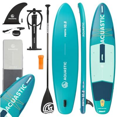 AQS-B5I021 AQUASTIC Perth 10'8" SUP Board Set – kompletny zestaw z wiosłem, siedziskiem kajakowym, leash 300 cm, pompką, plecakiem, Drop Stitch Lite, stabilna i wytrzymała – dla początkujących i zaawansowanych AQS-B5I021 AQUASTIC Perth 10'8" SUP Board Set – kompletny zestaw z wiosłem, siedziskiem kajakowym, leash 300 cm, pompką, plecakiem, Drop Stitch Lite, stabilna i wytrzymała – dla początkujących i zaawansowanych