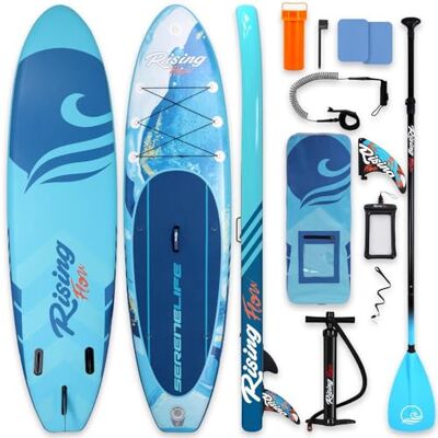 SereneLife SLSUPB518 Paddleboard - 10,5 stóp - Niebieski - SUP dla 1 SereneLife SLSUPB518 Paddleboard - 10,5 stóp - Niebieski - SUP dla 1