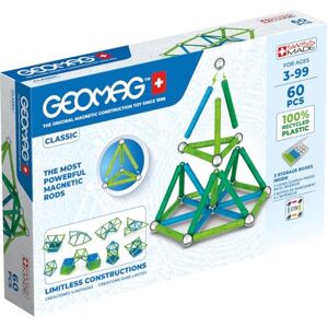 Geomag Classic – 60 sztuk – 100% tworzywo sztuczne z recyklingu Geomag Classic – 60 sztuk – 100% tworzywo sztuczne z recyklingu