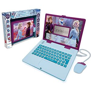 LEXIBOOK Disney Frozen 2 Edukacyjny i Dwujęzyczny Laptop Niemiecki/Angielski Zabawka z 124 Aktywnościami do Nauki Grania w Gry i Muzyki, Niebieski/Fioletowy, JC598FZi3 LEXIBOOK Disney Frozen 2 Edukacyjny i Dwujęzyczny Laptop Niemiecki/Angielski Zabawka z 124 Aktywnościami do Nauki Grania w Gry i Muzyki, Niebieski/Fioletowy, JC598FZi3