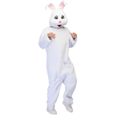 Boland kostium Bouncing Bunny, kostium królika Kombinezon z kapturem, zamkiem błyskawicznym, pluszowy strój, na karnawał i imprezy tematyczne, królik Boland kostium Bouncing Bunny, kostium królika Kombinezon z kapturem, zamkiem błyskawicznym, pluszowy strój, na karnawał i imprezy tematyczne, królik