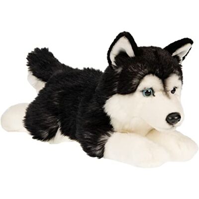 Uni-Toys Husky czarny, leżący – 41 cm (długość) – pluszowy pies pluszowa zabawka, przytulanka Uni-Toys Husky czarny, leżący – 41 cm (długość) – pluszowy pies pluszowa zabawka, przytulanka