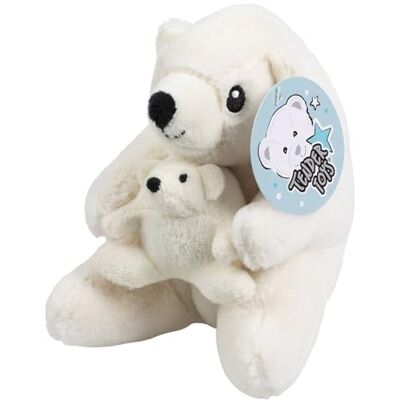 Wellhome Pluszowy Niedźwiedź Polarny - 16cm Uroczy Wellhome Pluszowy Niedźwiedź Polarny - 16cm Uroczy