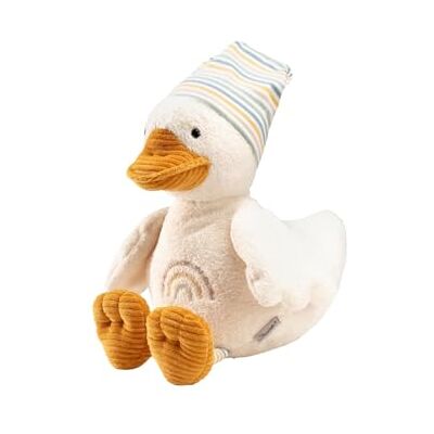 Sterntaler Zabawka, przytulanka średnia kaczka Edda Lou z czapką beanie, pocieszyciel dla chłopców i dziewczynek Sterntaler Zabawka, przytulanka średnia kaczka Edda Lou z czapką beanie, pocieszyciel dla chłopców i dziewczynek