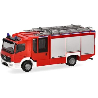 Herpa Model ciężarówki Mercedes-Benz Atego 13 Z-Cab "Straż Pożarna", miniatura w skali 1:87, kolekcjonerski, Made in Germany, plastik Herpa Model ciężarówki Mercedes-Benz Atego 13 Z-Cab "Straż Pożarna", miniatura w skali 1:87, kolekcjonerski, Made in Germany, plastik