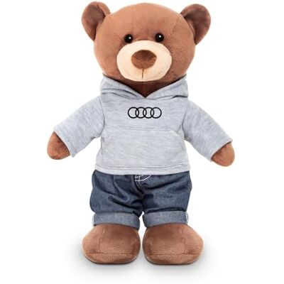 Audi collection Audi 3202500100 pluszowy miś 42 cm pluszowy pierścień, logo, maskotka pluszowa, maskotka Audi collection Audi 3202500100 pluszowy miś 42 cm pluszowy pierścień, logo, maskotka pluszowa, maskotka