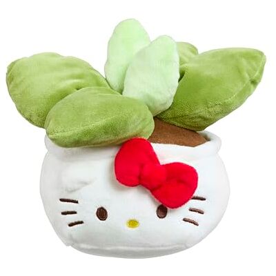 Giochi Preziosi Hello Kitty Plants Plush, miękka zabawka 20 cm, z czerwoną wstążką i strojem z aloesu, oficjalna licencja Hello Kitty Collectable, dla fanów i dzieci, odpowiednia dla dzieci w wieku 4+ Giochi Preziosi Hello Kitty Plants Plush, miękka zabawka 20 cm, z czerwoną wstążką i strojem z aloesu, oficjalna licencja Hello Kitty Collectable, dla fanów i dzieci, odpowiednia dla dzieci w wieku 4+