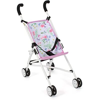 Bayer Buggy dla lalek Roma, wózek dla lalek, mini buggy, kwiaty, różowy, 50 x 29 x 57 cm Bayer Buggy dla lalek Roma, wózek dla lalek, mini buggy, kwiaty, różowy, 50 x 29 x 57 cm