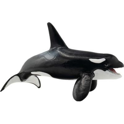 Bullyland 67409 figurka wieloryba miecza, ok. 16,5 cm, wierna w szczegóły, bez PCW, idealna jako mały prezent dla dzieci od 3 lat Bullyland 67409 figurka wieloryba miecza, ok. 16,5 cm, wierna w szczegóły, bez PCW, idealna jako mały prezent dla dzieci od 3 lat