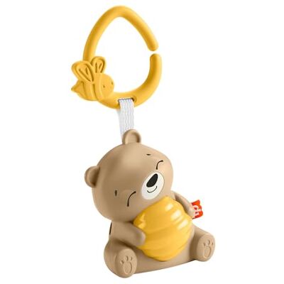 Fisher Price Misiaczek Uspokajaczek Wyciszająca muzyka i światełko Uspokajacz z lampką nocną i dźwiękami do dostosowania dla noworodków i niemowląt, HRB18 Fisher Price Misiaczek Uspokajaczek Wyciszająca muzyka i światełko Uspokajacz z lampką nocną i dźwiękami do dostosowania dla noworodków i niemowląt, HRB18