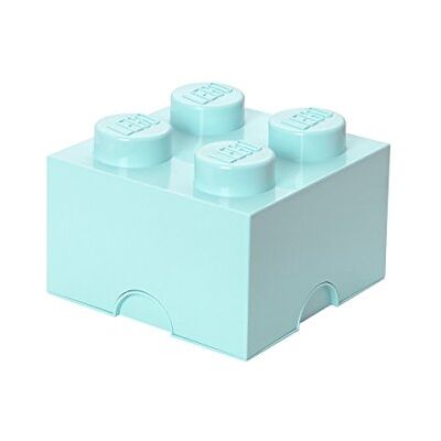 Lego Storage Brick 4 Aqua Lego Storage Brick 4 Aqua