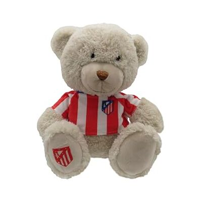 CYPBRANDS CyP Brands Atletico Madryt Pluszowy Miś Lalka Madryt Atletic T-Shirt, kolor brązowy, oficjalny produkt CYPBRANDS CyP Brands Atletico Madryt Pluszowy Miś Lalka Madryt Atletic T-Shirt, kolor brązowy, oficjalny produkt