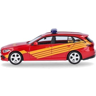 Herpa model samochodu Mercedes-Benz Klasa C T-Modell Kdow „Feuerwehr”, skala 1/87, model niemiecki, egzemplarz kolekcjonerski, figurka plastikowa Herpa model samochodu Mercedes-Benz Klasa C T-Modell Kdow „Feuerwehr”, skala 1/87, model niemiecki, egzemplarz kolekcjonerski, figurka plastikowa