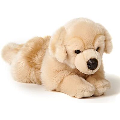 Uni-Toys Golden Retriever, leżący 39 cm (długość) pluszowy pies, zwierzę domowe pluszowa zabawka, przytulanka Uni-Toys Golden Retriever, leżący 39 cm (długość) pluszowy pies, zwierzę domowe pluszowa zabawka, przytulanka