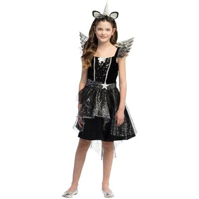 Boland kostium dla dzieci Ciemny jednorożec, zestaw 3-częściowy, kostium dla dzieci, kostiumy karnawałowe, Halloween, kostium bajkowy Boland kostium dla dzieci Ciemny jednorożec, zestaw 3-częściowy, kostium dla dzieci, kostiumy karnawałowe, Halloween, kostium bajkowy