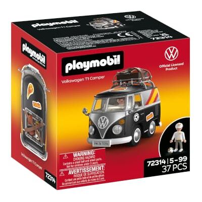 Playmobil Volkswagen T1 Camper ESP Edition kultowy kemping retro ze sprzętem sportowym, bagażnikiem dachowym i arkuszem naklejek dla dzieci od 4 lat 72314 Playmobil Volkswagen T1 Camper ESP Edition kultowy kemping retro ze sprzętem sportowym, bagażnikiem dachowym i arkuszem naklejek dla dzieci od 4 lat 72314