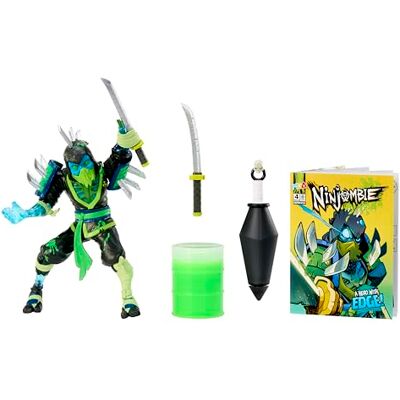 MGA Entertainment Ninjombie Action Figure Sword Lord – w Zestawie 1 Broń Bojowa, 1 Strzykawka ze Slime’em oraz Beczka Prime Slime, Zabawka Ninja dla Chłopców i Dziewczynek MGA Entertainment Ninjombie Action Figure Sword Lord – w Zestawie 1 Broń Bojowa, 1 Strzykawka ze Slime’em oraz Beczka Prime Slime, Zabawka Ninja dla Chłopców i Dziewczynek