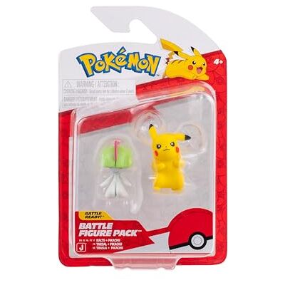Pokémon Battle Figure 2-pack Ralts,Pikachu Multicolor Official Pokemon toy for children 4+ Pokémon Battle Figure 2-pack Ralts,Pikachu Multicolor Official Pokemon toy for children 4+