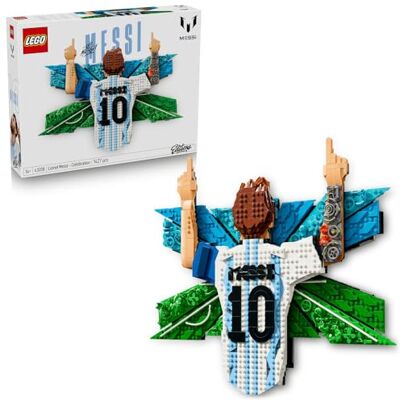 Lego Editions Lionel Messi — cieszynka, zestaw klocków konstrukcyjnych, piłkarska dekoracja do pokoju, obraz 3D, pomysł na prezent dla nastolatków, chłopców, dziewcząt i fanów sportu od 14 lat 43018 Lego Editions Lionel Messi — cieszynka, zestaw klocków konstrukcyjnych, piłkarska dekoracja do pokoju, obraz 3D, pomysł na prezent dla nastolatków, chłopców, dziewcząt i fanów sportu od 14 lat 43018