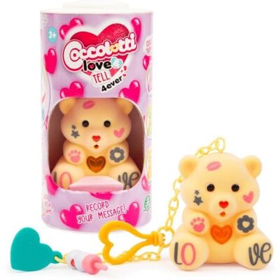 Coccolotti Love&Tell 4ever Żółty miś z funkcją nagrywania i brelokiem do kluczy, interaktywne zwierzęta, dla dzieci w wieku 4 lat, cenne gry Coccolotti Love&Tell 4ever Żółty miś z funkcją nagrywania i brelokiem do kluczy, interaktywne zwierzęta, dla dzieci w wieku 4 lat, cenne gry