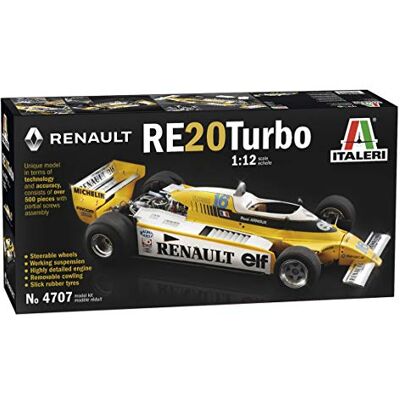 Italeri 4707S 1:12 Renault RE 20 Turbo, budowa modeli, zestaw budowlany, budowa modeli stojących, majsterkowanie, klejenie, plastikowy zestaw do budowy Italeri 4707S 1:12 Renault RE 20 Turbo, budowa modeli, zestaw budowlany, budowa modeli stojących, majsterkowanie, klejenie, plastikowy zestaw do budowy