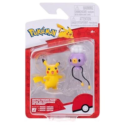 Pokémon Battle Figure 2-pack PKW4531 Pikachu & Drifloon Official Pokemon Toy for children 4+ years Pokémon Battle Figure 2-pack PKW4531 Pikachu & Drifloon Official Pokemon Toy for children 4+ years