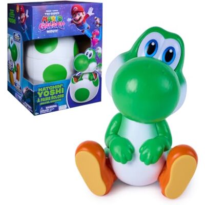 Hatchin’ Yoshi Hatchin' Yoshi from The Super Mario Galaxy Movie, interactive Yoshi Egg Action Figure with Sounds, Ages 4 & Up, Batteries included Hatchin’ Yoshi Hatchin' Yoshi from The Super Mario Galaxy Movie, interactive Yoshi Egg Action Figure with Sounds, Ages 4 & Up, Batteries included