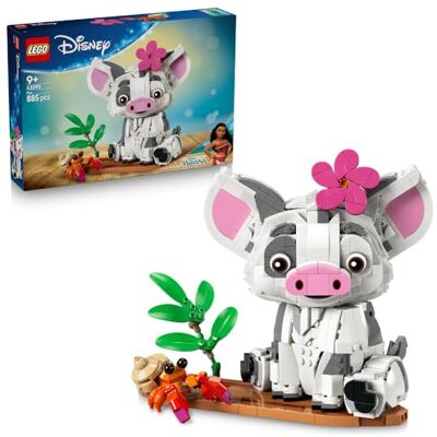 Lego Disney Vaiana Pua, zabawka konstrukcyjna dla dziecka, zestaw z ruchomą figurką świnki, dekoracja do pokoju, ozdoba na biurko, pomysł na prezent dla dziewczynki i chłopca od 9 lat 43292 Lego Disney Vaiana Pua, zabawka konstrukcyjna dla dziecka, zestaw z ruchomą figurką świnki, dekoracja do pokoju, ozdoba na biurko, pomysł na prezent dla dziewczynki i chłopca od 9 lat 43292
