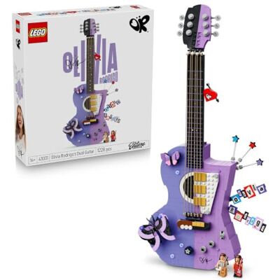 Lego Editions Podwójna gitara Olivii Rodrigo, zestaw konstrukcyjny dla nastolatków, muzyczna dekoracja do pokoju, ozdoba na biurko lub półkę, prezent dla dziewczynki lub chłopca od 14 lat 43031 Lego Editions Podwójna gitara Olivii Rodrigo, zestaw konstrukcyjny dla nastolatków, muzyczna dekoracja do pokoju, ozdoba na biurko lub półkę, prezent dla dziewczynki lub chłopca od 14 lat 43031