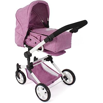 Bayer Chic 2000® wózek dla lalek Jara 3 w 1, różowy, składany, uchwyt z regulacją wysokości 47-78 cm, torba transportowa, lalki do 52 cm, 4-8 J. Bayer Chic 2000® wózek dla lalek Jara 3 w 1, różowy, składany, uchwyt z regulacją wysokości 47-78 cm, torba transportowa, lalki do 52 cm, 4-8 J.