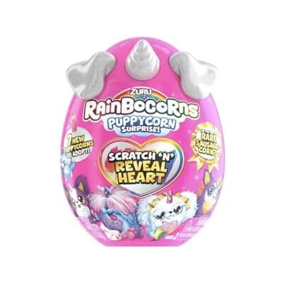 Rainbocorns Sparkle Heart Surprise Seria 4 Puppycorn Surprise, Bub the Bulldog pluszowy kolekcjonerski 7 warstw niespodzianek, Peel and Reveal Heart, Wiek 3+ (buldog) Rainbocorns Sparkle Heart Surprise Seria 4 Puppycorn Surprise, Bub the Bulldog pluszowy kolekcjonerski 7 warstw niespodzianek, Peel and Reveal Heart, Wiek 3+ (buldog)