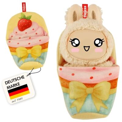 Heless Monster Styles 7524 Śpiwór dla lalki w kształcie babeczki z truskawkami, z pętelką, zestaw kawaii dla potworów w rozmiarze 15 cm Heless Monster Styles 7524 Śpiwór dla lalki w kształcie babeczki z truskawkami, z pętelką, zestaw kawaii dla potworów w rozmiarze 15 cm