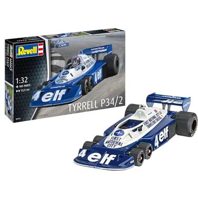 Revell 07741 Tyrrel P34/2 6-Wheeler 1:32 skala niezabudowany/niepomalowany plastikowy model zestaw Revell 07741 Tyrrel P34/2 6-Wheeler 1:32 skala niezabudowany/niepomalowany plastikowy model zestaw