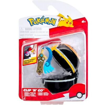 Pokémon Clip N Go Honedge w. Luxury Ball Compatible with Battle Figures and Belt Sets!! Official Pokemon toy for children 3+ Pokémon Clip N Go Honedge w. Luxury Ball Compatible with Battle Figures and Belt Sets!! Official Pokemon toy for children 3+