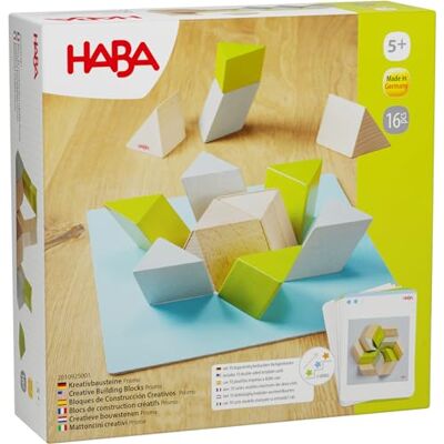 HABA Kreatywne klocki Prismo drewniane klocki pryzmatyczne do układania, budowania i zabawy wspierają logiczne myślenie Made in Germany dla dzieci od 5 lat 2010925001 HABA Kreatywne klocki Prismo drewniane klocki pryzmatyczne do układania, budowania i zabawy wspierają logiczne myślenie Made in Germany dla dzieci od 5 lat 2010925001