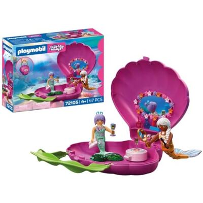 Playmobil Fantasy & Magic torba z muszli syrenki przenośna torebka z 2 syrenką zabawka dla dzieci od 4 lat 72105 Playmobil Fantasy & Magic torba z muszli syrenki przenośna torebka z 2 syrenką zabawka dla dzieci od 4 lat 72105