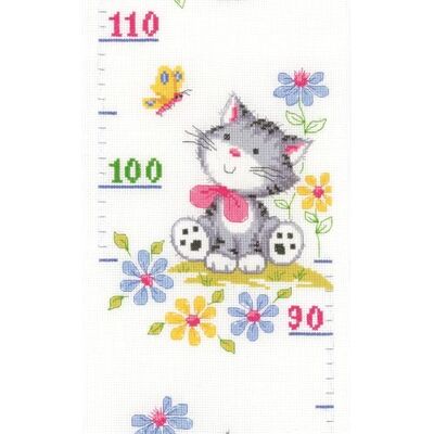 Vervaco Haft Krzyżykowy Liczony Zestaw Miarka Wzrostu dla Dzieci IGRASZKI KOCIĄT Zrób to Sam Zestaw Kreatywny dla Dorosłych 18 x 70 cm Dekoracja Ścienna DIY Cross Stitch Kit Vervaco Haft Krzyżykowy Liczony Zestaw Miarka Wzrostu dla Dzieci IGRASZKI KOCIĄT Zrób to Sam Zestaw Kreatywny dla Dorosłych 18 x 70 cm Dekoracja Ścienna DIY Cross Stitch Kit