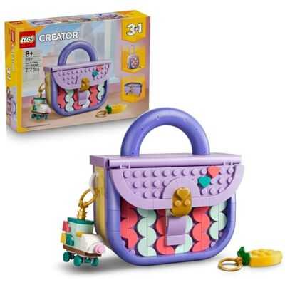 Lego Creator 3 w 1 Modna torebka ze schowkiem, zabawka konstrukcyjna dla dziecka, torebka, walizka lub pudełko, pomysł na prezent dla dziewczynki lub chłopca od 8 lat 31391 Lego Creator 3 w 1 Modna torebka ze schowkiem, zabawka konstrukcyjna dla dziecka, torebka, walizka lub pudełko, pomysł na prezent dla dziewczynki lub chłopca od 8 lat 31391