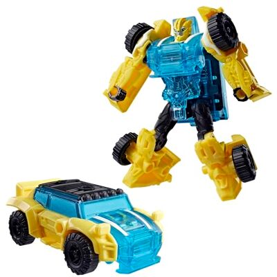 Transformers Bumblebee z serii Cyber Changers Energon Surge z serialu " CYBERWORLD", 10-centymetrowa figurka, szybkie przekształcanie w tryb auta, zabawkowe roboty dla dzieci w wieku od 6 lat Transformers Bumblebee z serii Cyber Changers Energon Surge z serialu " CYBERWORLD", 10-centymetrowa figurka, szybkie przekształcanie w tryb auta, zabawkowe roboty dla dzieci w wieku od 6 lat
