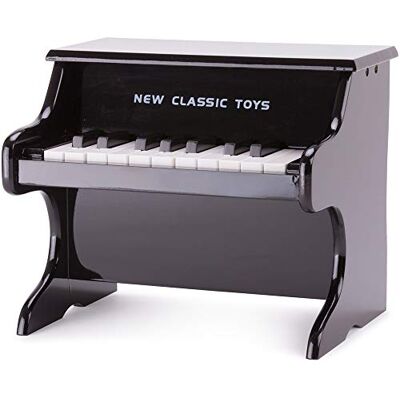 New Classic Toys Drewniane pianino zabawkowe 18 klawiszy czarne w tym książka muzyczna New Classic Toys Drewniane pianino zabawkowe 18 klawiszy czarne w tym książka muzyczna