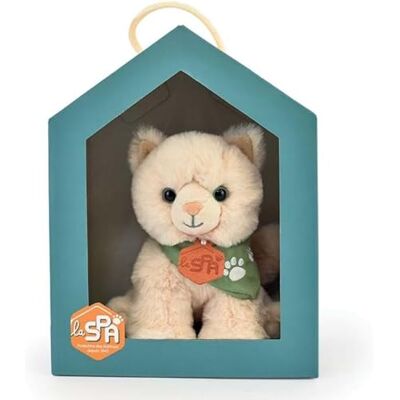 Histoire d'ours Mały pluszowy kot SPA 16 cm miękki pluszowy kotek do adopcji z pudełkiem Partnerstwo SPA Solidny pomysł na prezent dla dzieci i dorosłych SPA-CHATBEIGEMM Histoire d'ours Mały pluszowy kot SPA 16 cm miękki pluszowy kotek do adopcji z pudełkiem Partnerstwo SPA Solidny pomysł na prezent dla dzieci i dorosłych SPA-CHATBEIGEMM