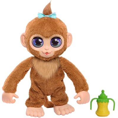 FurReal Just Play Peanut The Playful Monkey interaktywna zabawka, realistyczny pluszowy 38 cm, zabawki dla dzieci od 4 lat FurReal Just Play Peanut The Playful Monkey interaktywna zabawka, realistyczny pluszowy 38 cm, zabawki dla dzieci od 4 lat